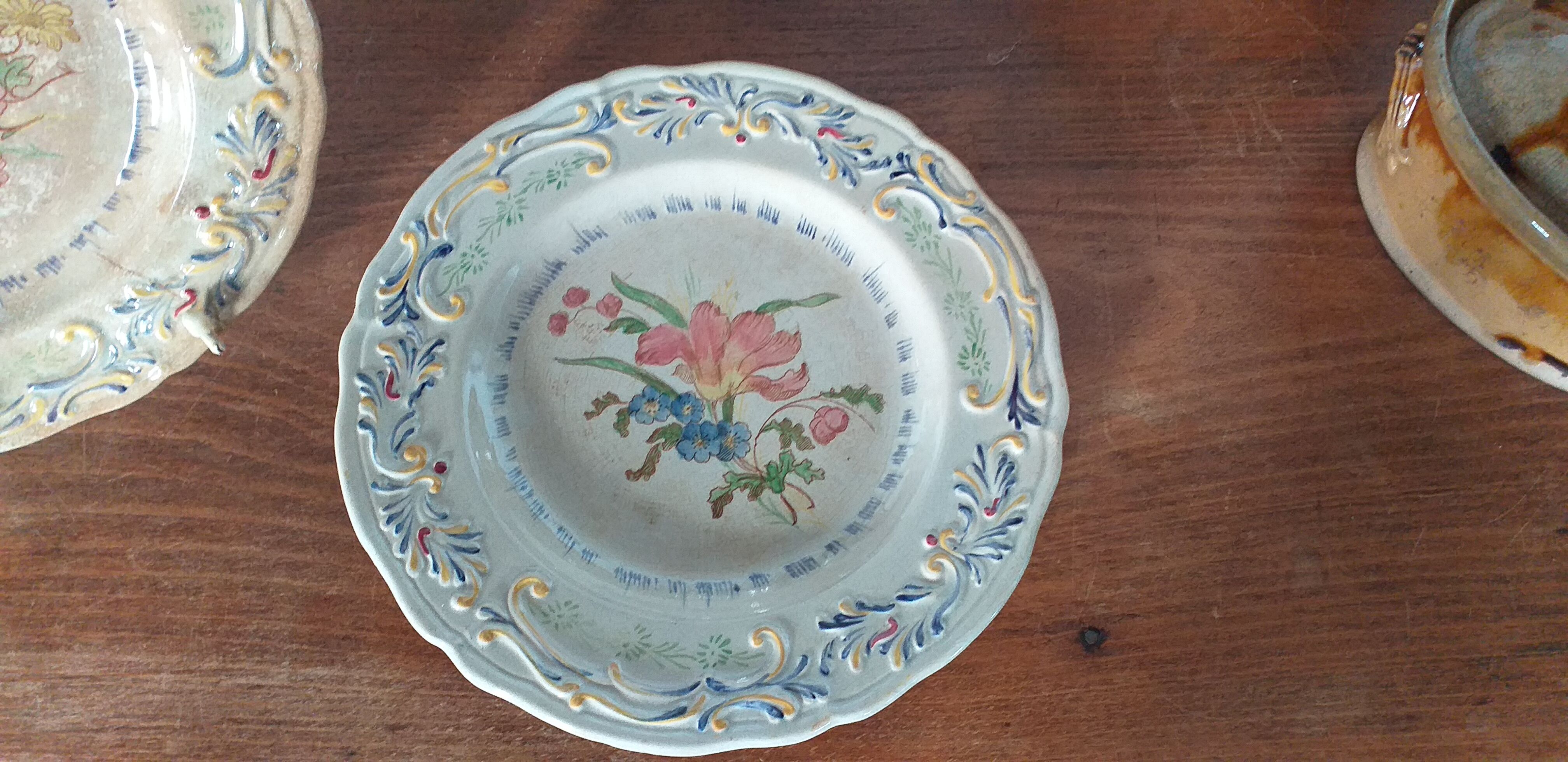 Creil and Montereau porcelain plates