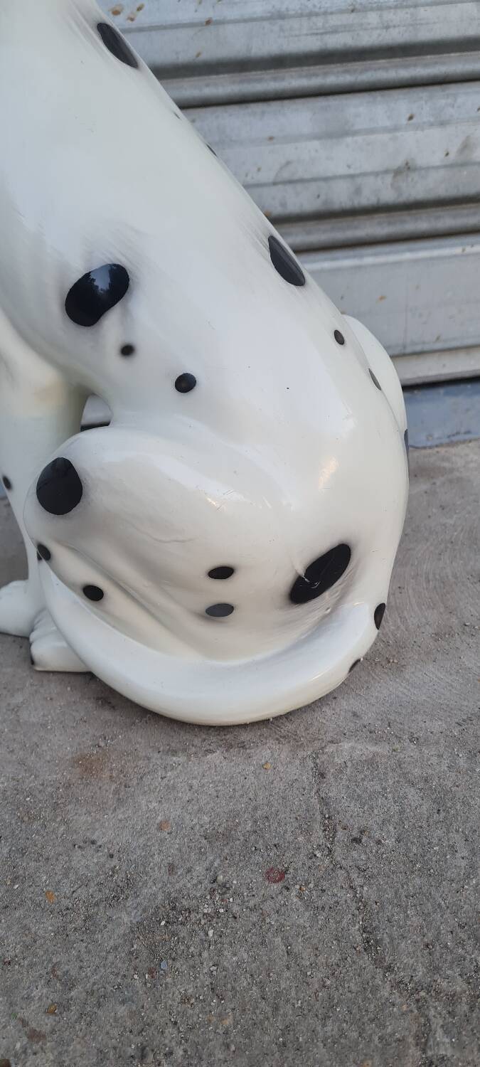Dalmatian dog in earthenware from the 70s