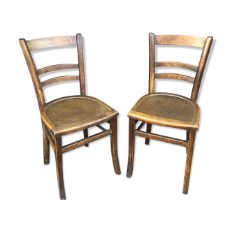 Set de 2 chaises bistrot vintage