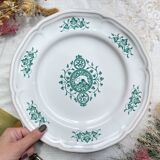 Vintage round dish from Gien Motton, made in France, 1980s, animal decor