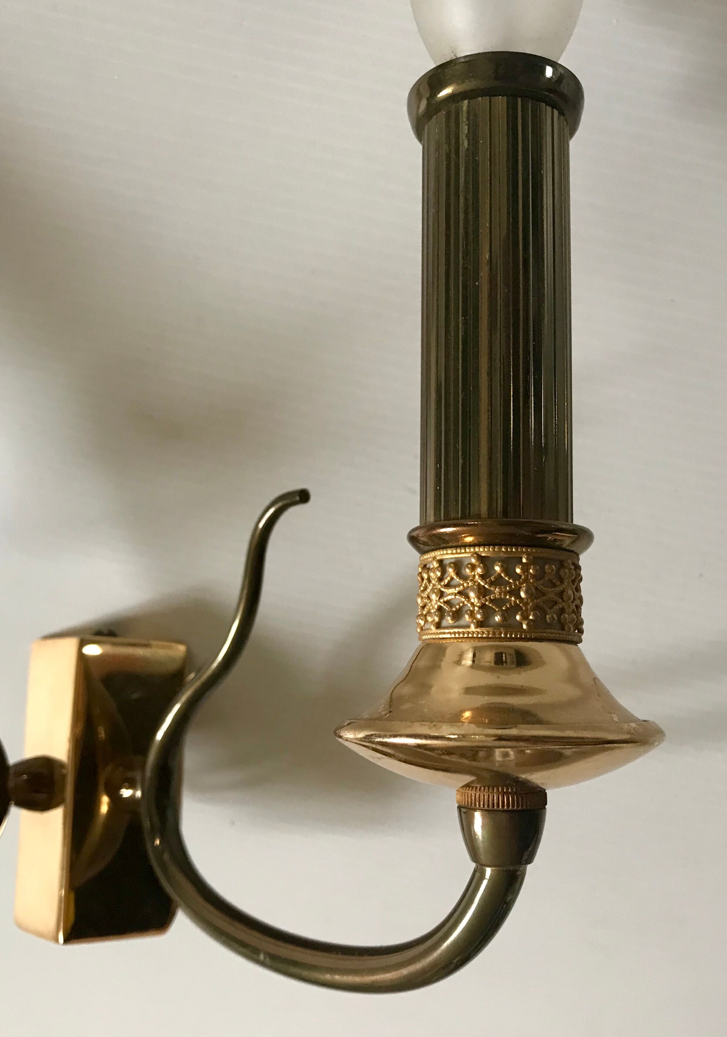 Brass wall lamp circa 1950