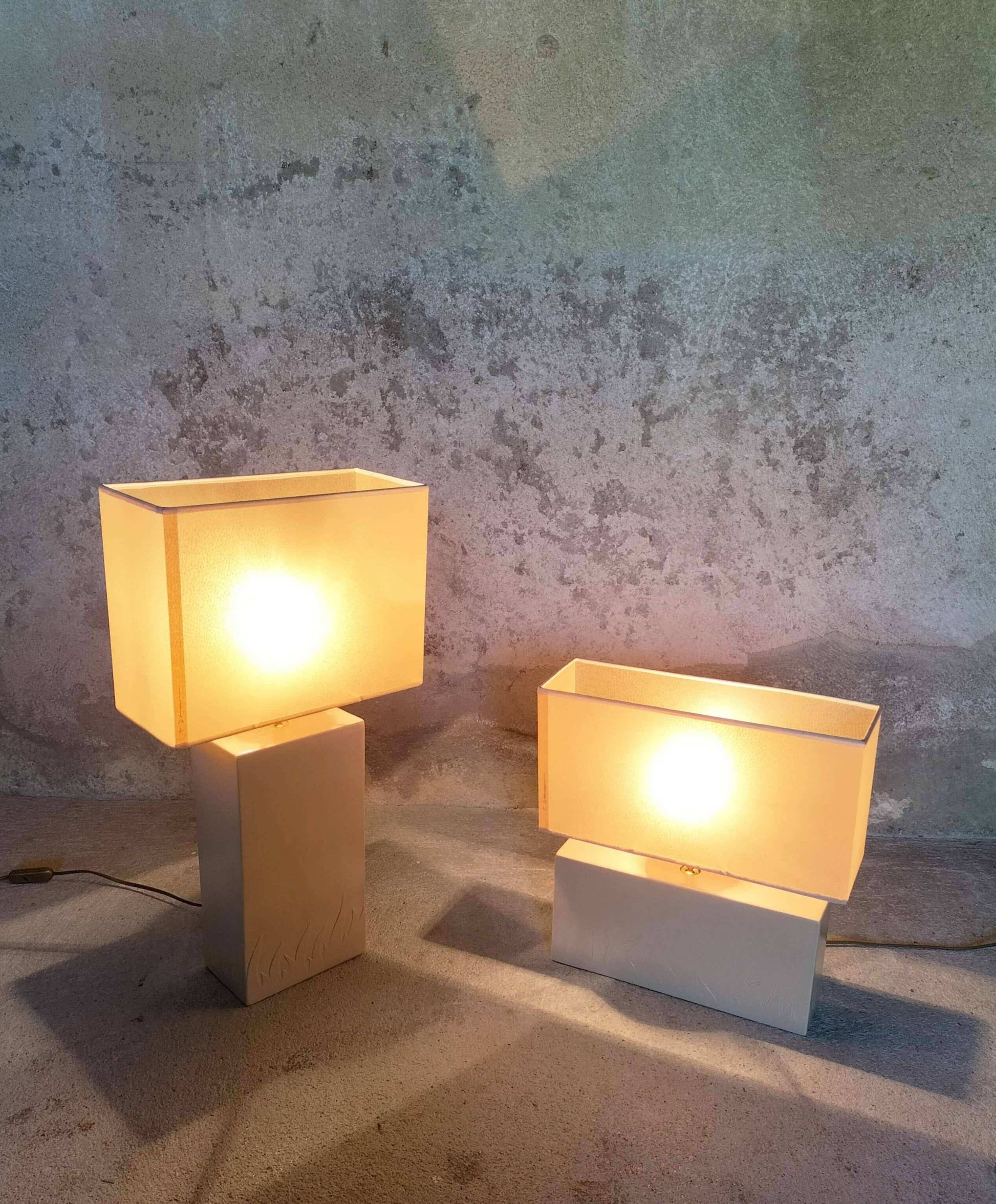 Pair of Louis Drimmer lamps