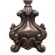 Stunning Antique Pewter Rococo Candlestick floor lamp Italy