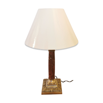 Lamp in marble and bronze empire