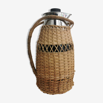 Vintage rattan thermos