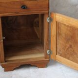 Art deco walnut bedside table