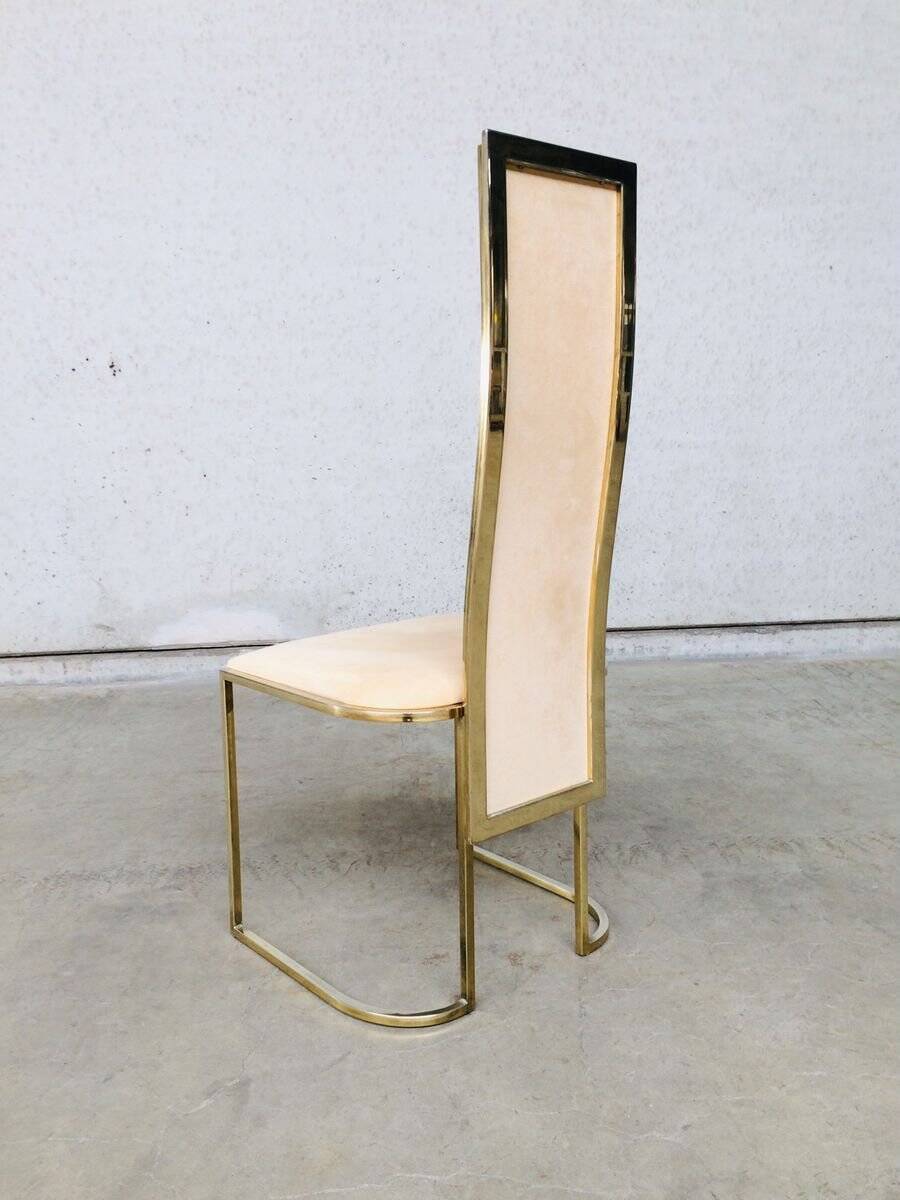 Hollywood Regency dining chairs from Belgo Chrom, 1970s, set of 8.