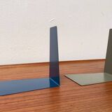 Mid-century German colourful minimalist metal bookends by Soennecken, 1960s, set of 16.