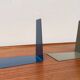 Mid-century German colourful minimalist metal bookends by Soennecken, 1960s, set of 16.