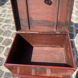 Large red laqué chest