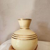 Art deco vase in earthenware