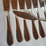 12 Argental Fish Knives Silver Metal