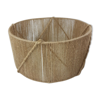 Cylinder lampshade made of jute rope n°2