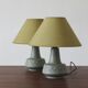 Scandinavian Ceramic Table Lamps, Set of 2