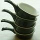 Pair of 2 cassollettes-ramekins-pans PILIVITE in fire porcelain