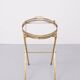 small Brass folding serving tray table 1970 France