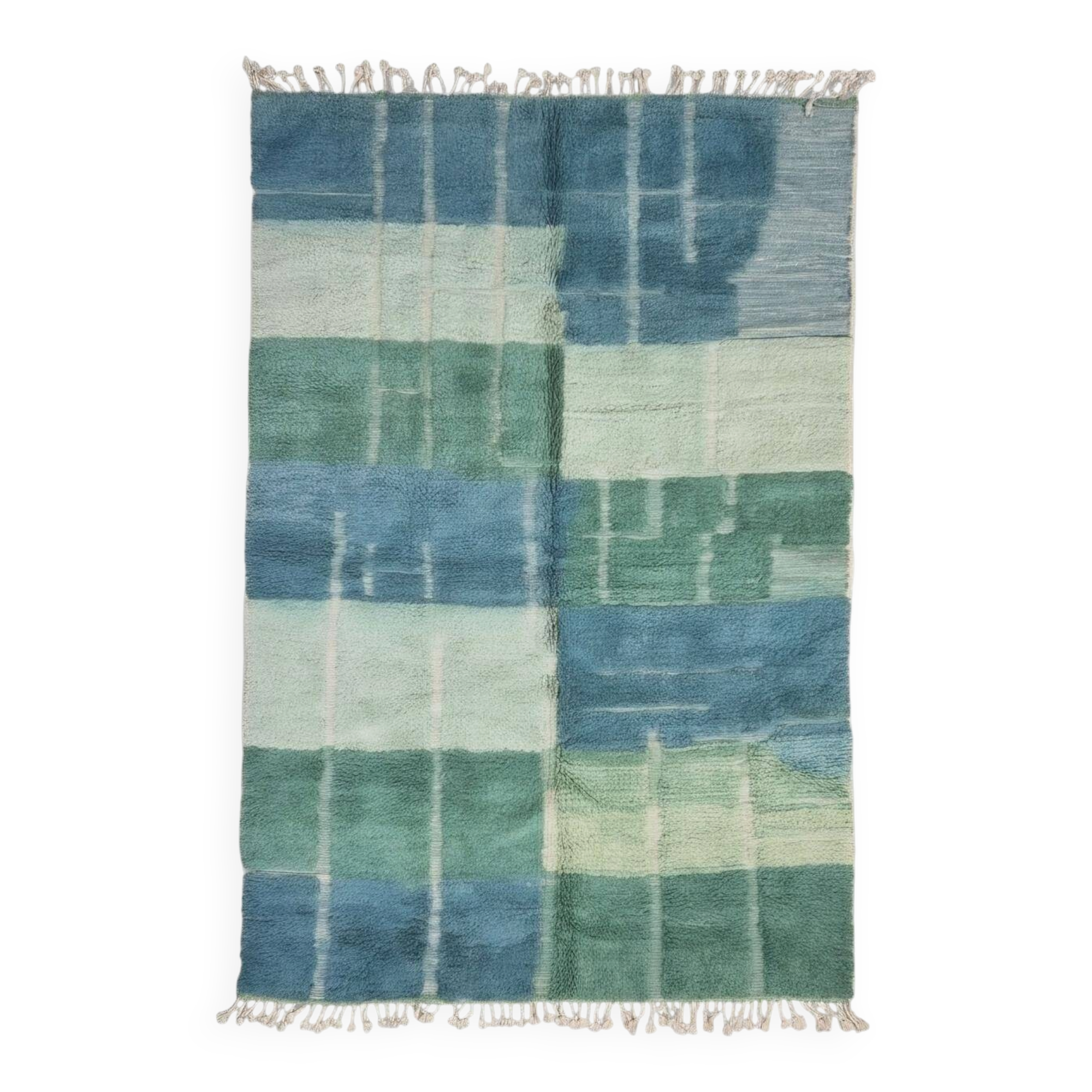 Contemporary Green Carpet - 349 x 246 cm