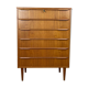 Scandinavian chest of drawers 6 vintage teak drawers, 60s