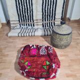 Pouf berbère bohemian fait main 60 X 60 X 25 CM