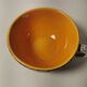 2 Vintage ceramic cups signed Tess boat decor in enamels