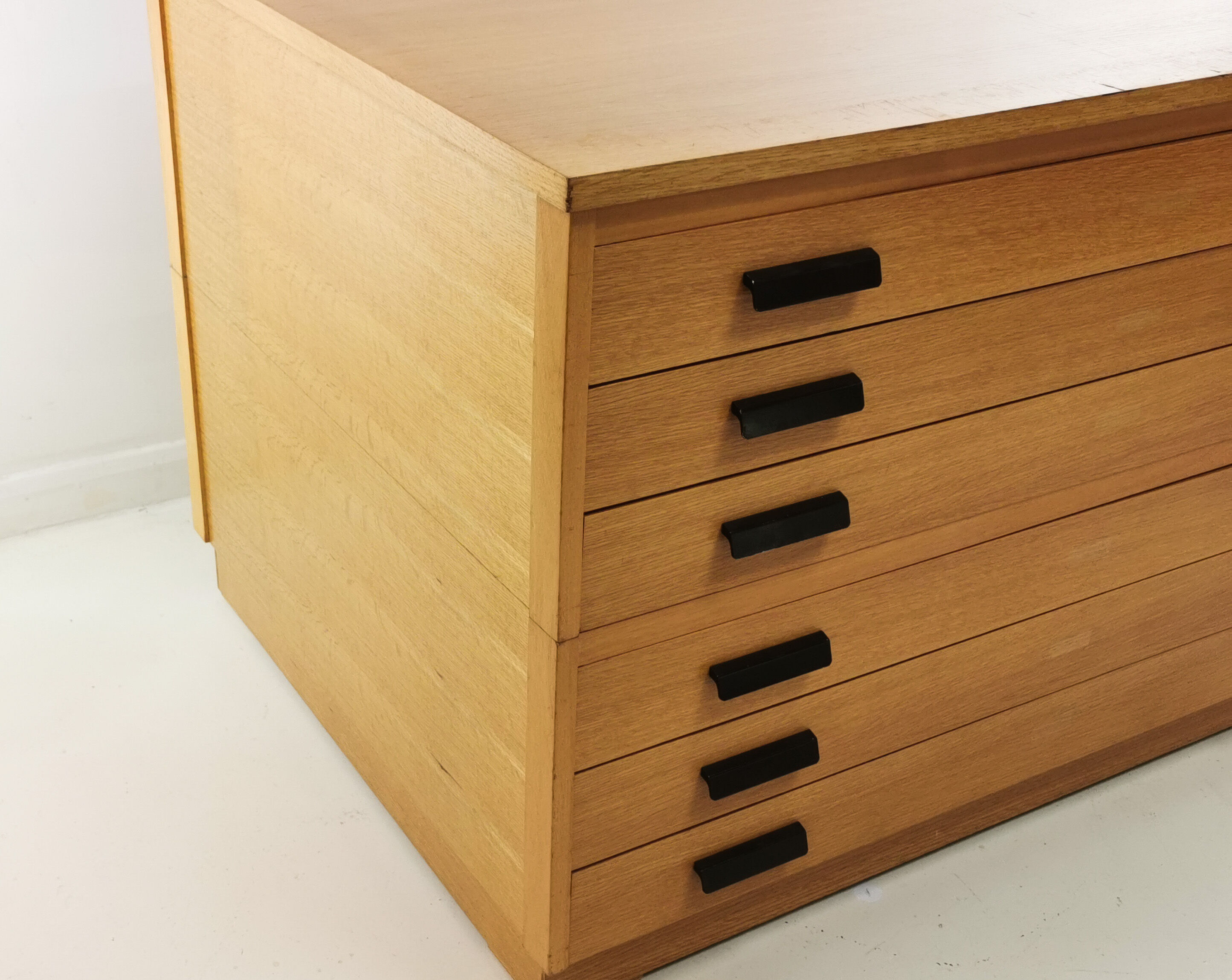 Vintage British Made Plan Chest of Drawers Artists Architects Map Table