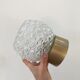 Molded glass wall lamp