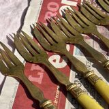 Set of 12 Dessert Cutlery - 1930s - Vintage Dessert Forks