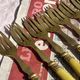 Set of 12 Dessert Cutlery - 1930s - Vintage Dessert Forks