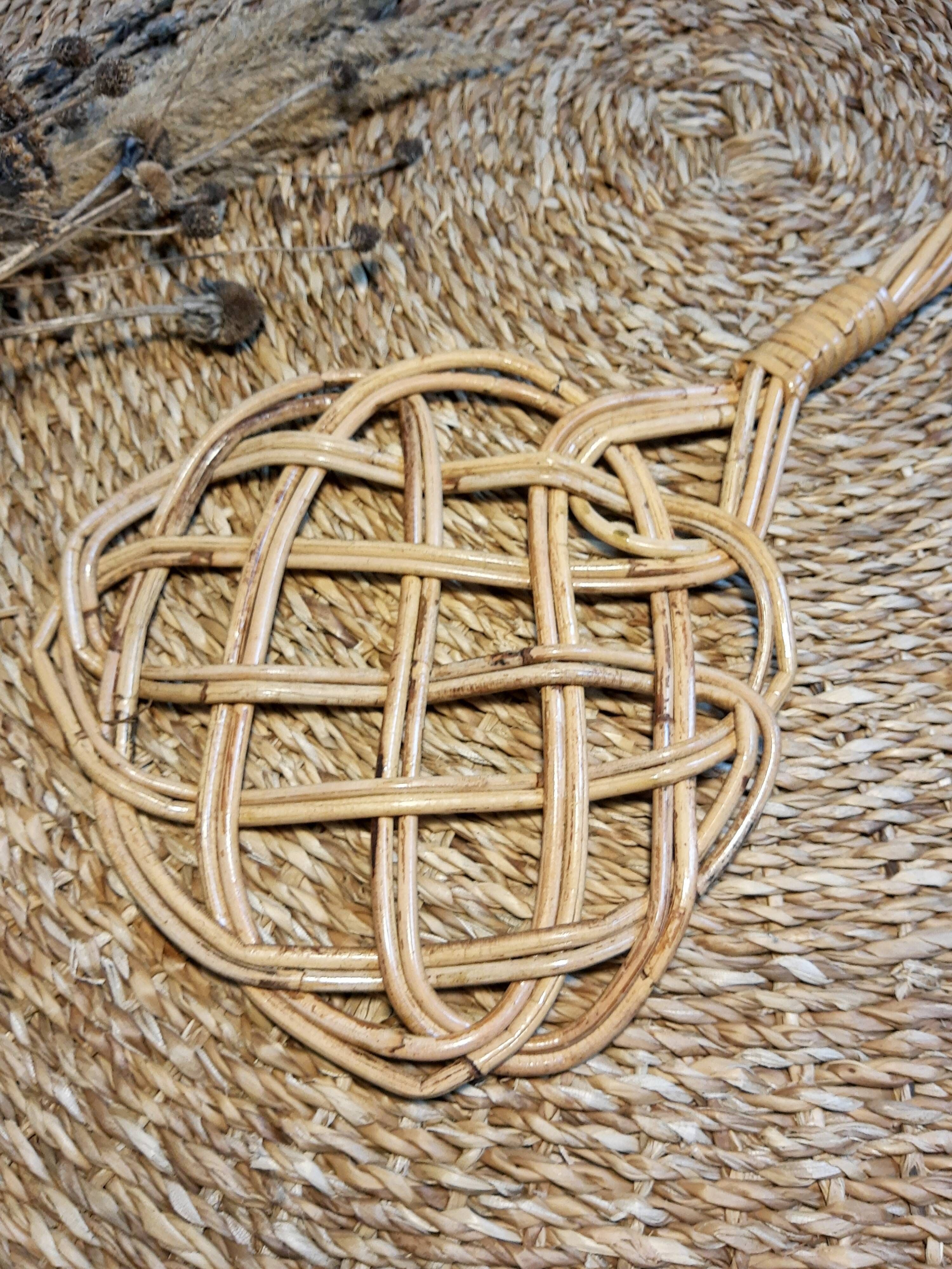 Old tape carpet/beater vintage rattan tap
