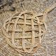 Old tape carpet/beater vintage rattan tap