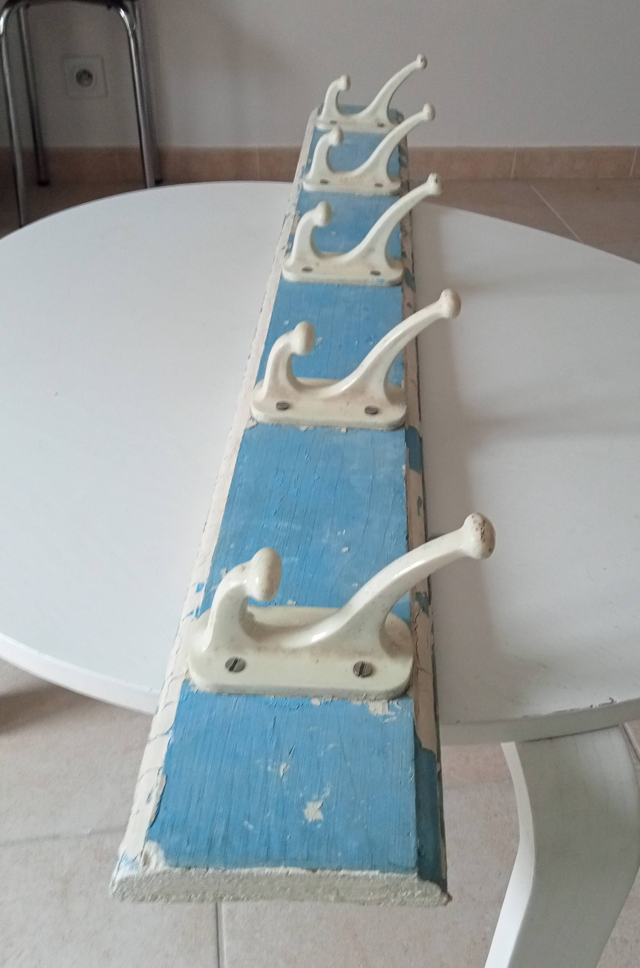 Vintage wall coat rack from the 60s/70s