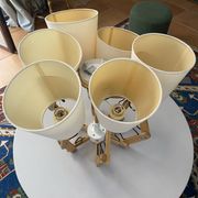 Scandinavian chandelier with articulated arms