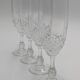 4 Luminarc glass flutes