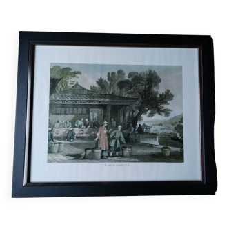 Lithograph. The cultivation and preparation of tea by Georges Newenham Wright. 1843