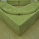 Green corduroy modular sofa from the 70s, 7 pieces