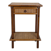 Rattan bedside table