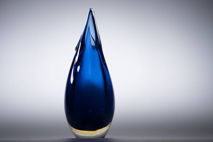 Murano Sommerso vase vintage Italy