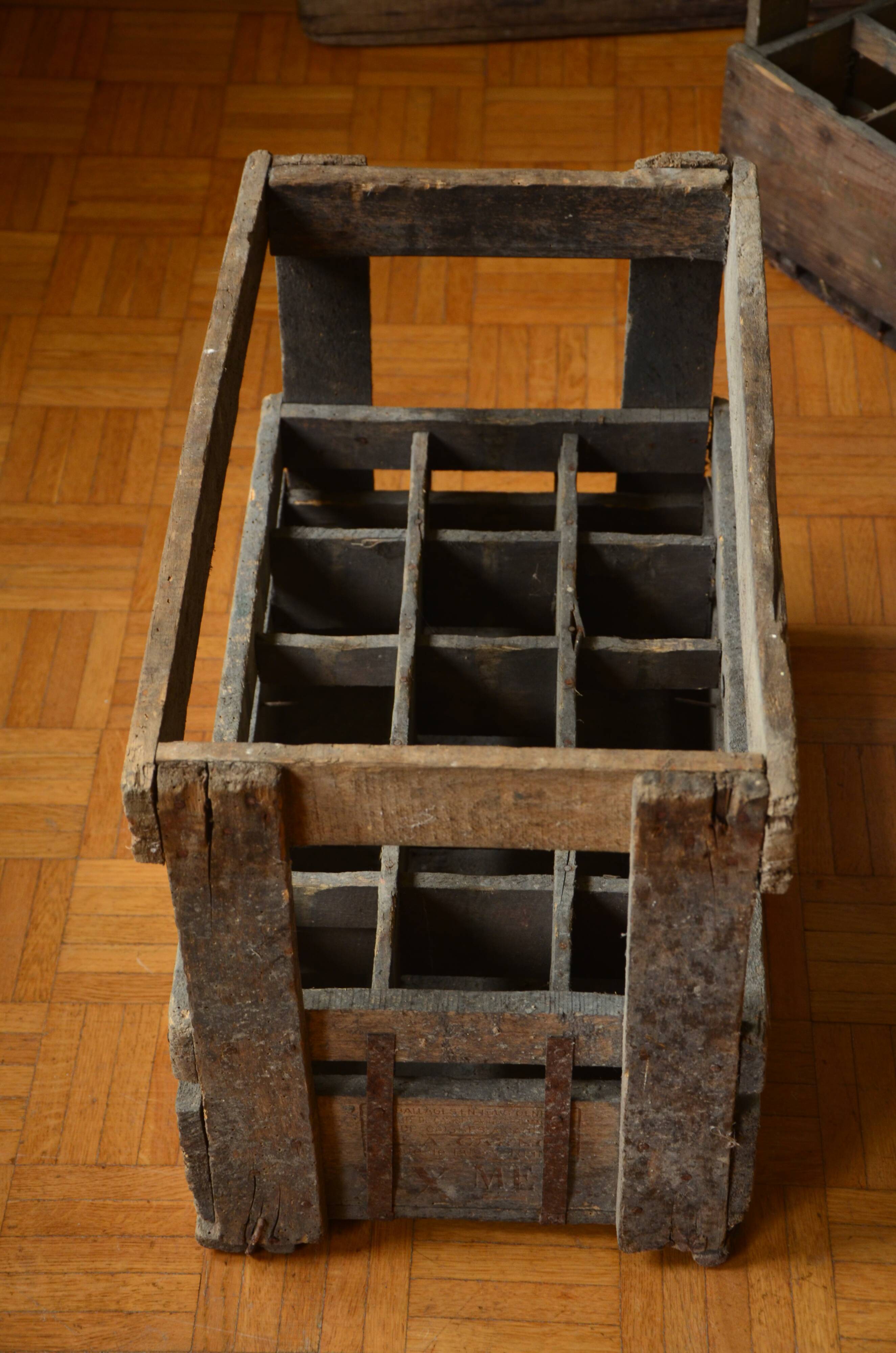 Former wooden crate 20th century brewery