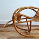 Rattan rocking chair Rohe Noordwolde 50s / 60s