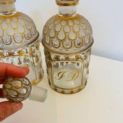 Lot of 2 vintage Guerlain Cologne perfume bottles.