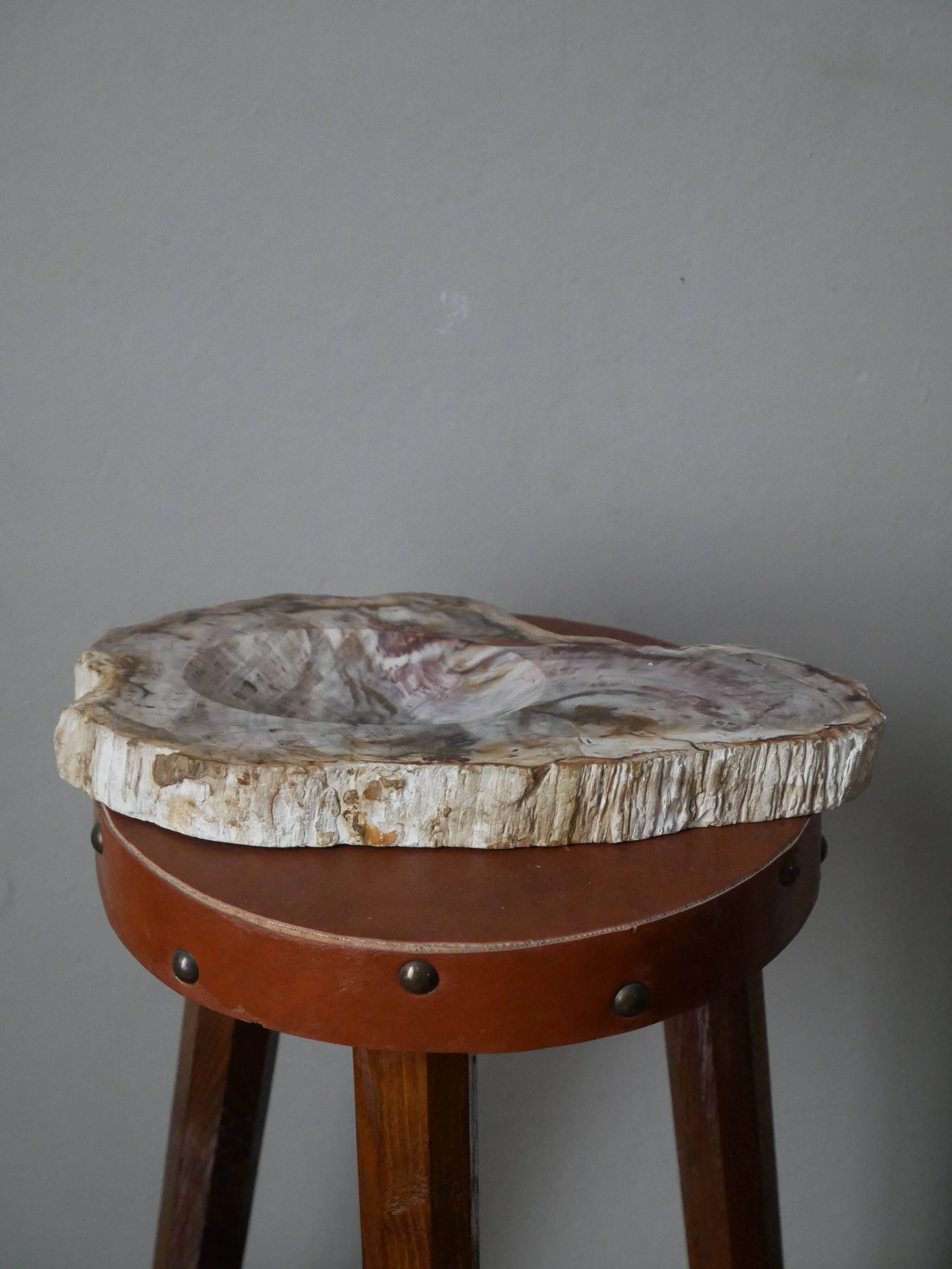 Pocket tray in mineral stone jewelry bowl handcrafted decorative object countryside