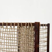 Paravent / séparateur de pièce brutaliste en « corde »
