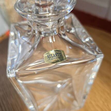 Crystal whisky carafe Atlantis Portugal - Austin Vintage model