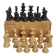 Antique Staunton Design Chess Set - Turned Wood Pieces (King 6cm)