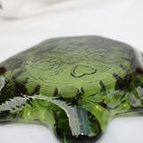 Moulded glass ashtray