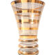 Vase glass golden 40s