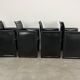 8 style Korium leather chairs in the style of Matteo Grassi
