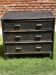 Vintage rattan chest of drawers