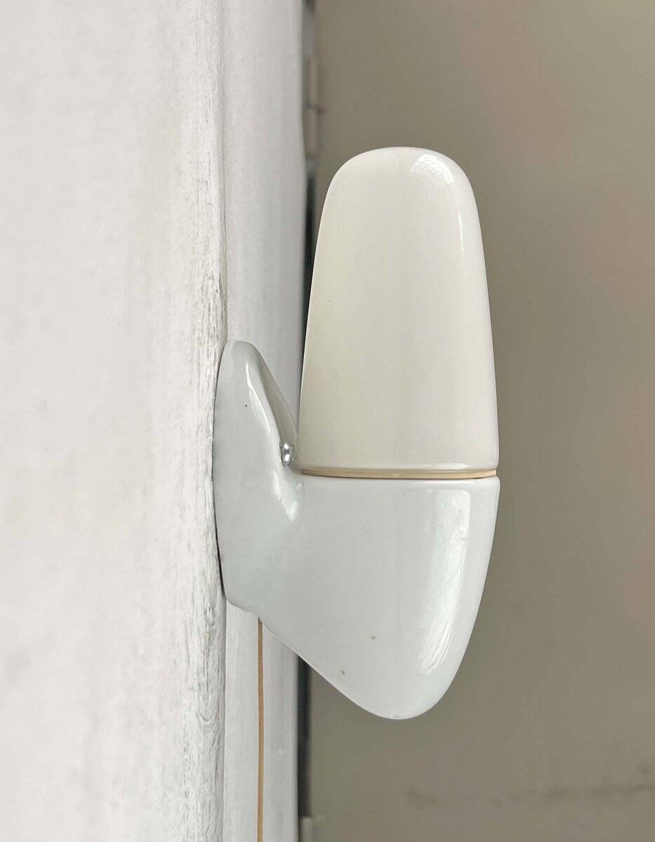 Mid-Century Modern German Ceramic 6065 Sconce by Wilhelm Wagenfeld for Lindner, 1950s