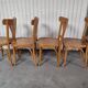 4 chaises bistrot vintage